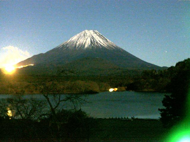 精進湖からの富士山