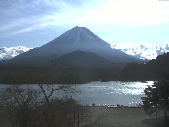 精進湖からの富士山