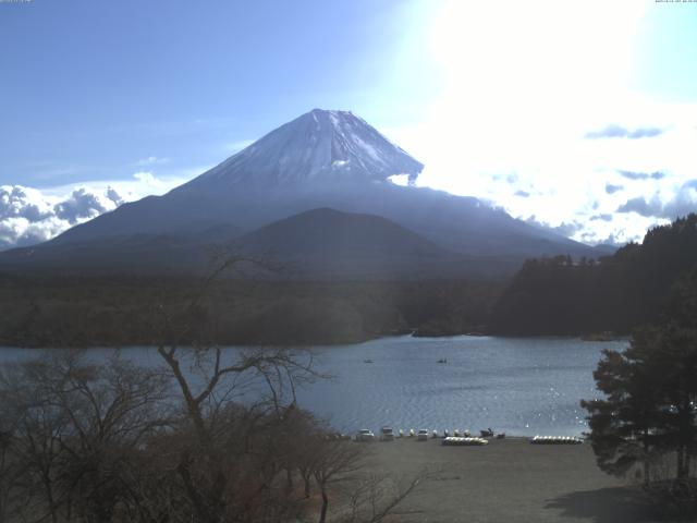 精進湖からの富士山