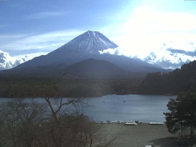 精進湖からの富士山