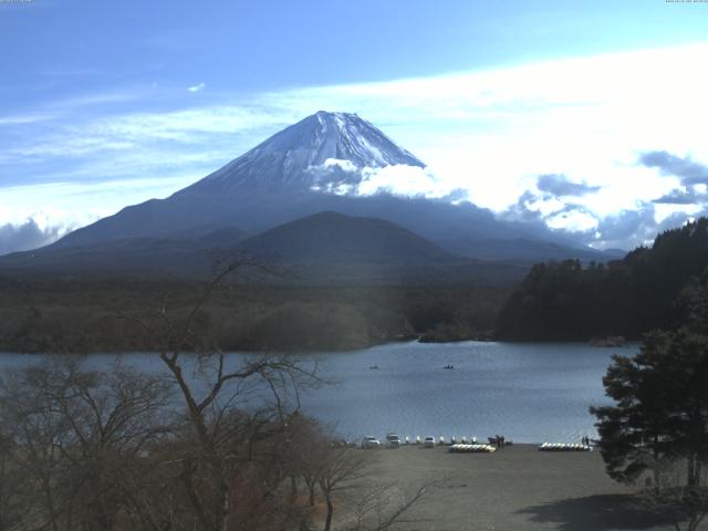 精進湖からの富士山