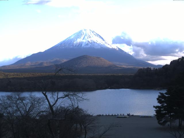 精進湖からの富士山