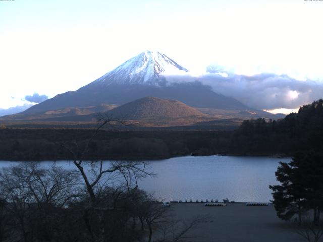 精進湖からの富士山