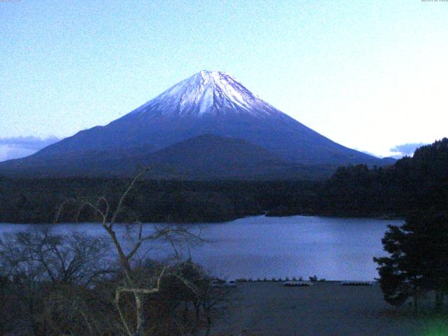 精進湖からの富士山