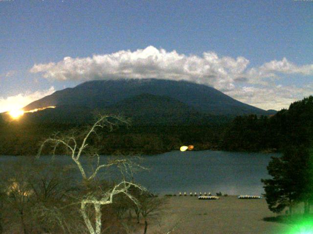 精進湖からの富士山