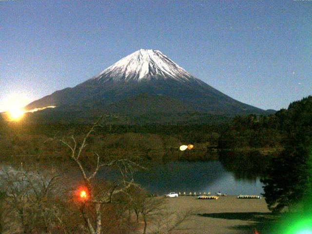 精進湖からの富士山