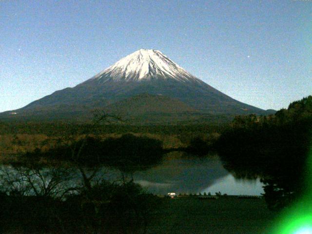 精進湖からの富士山