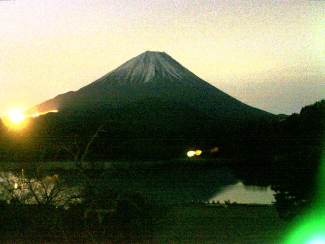 精進湖からの富士山