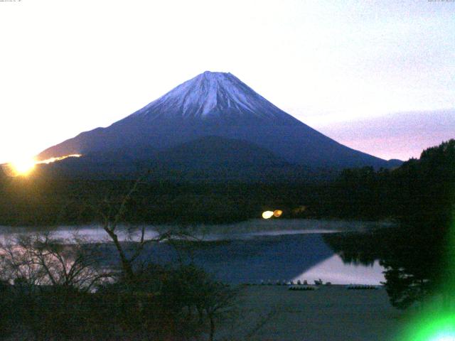 精進湖からの富士山