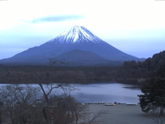 精進湖からの富士山