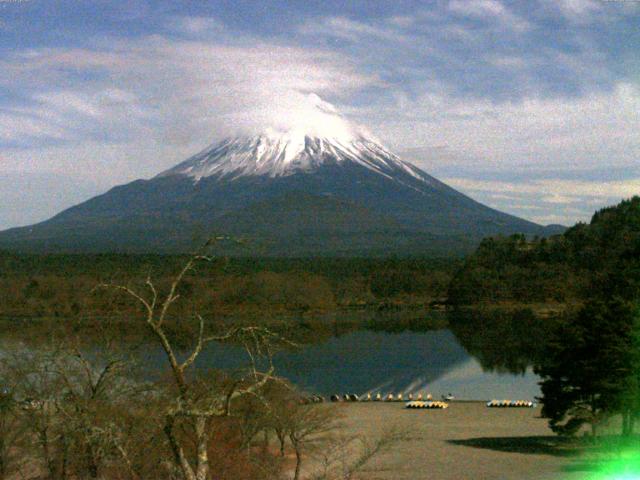 精進湖からの富士山