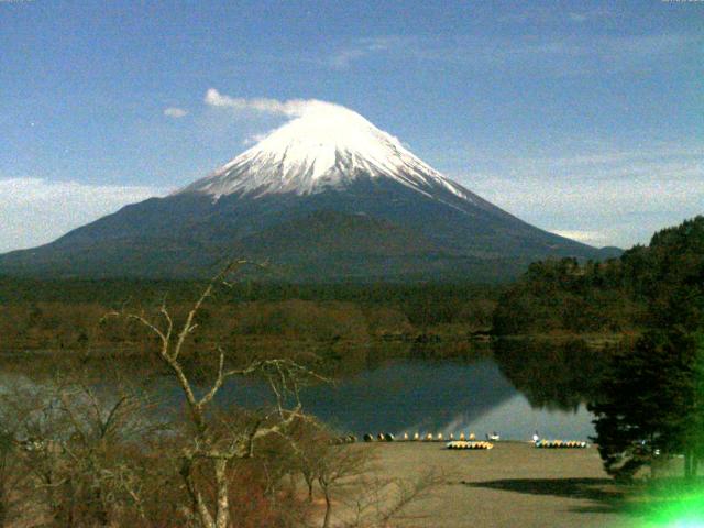 精進湖からの富士山