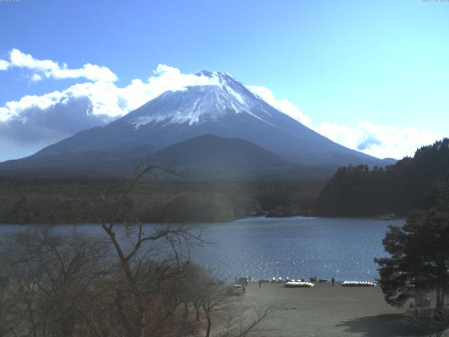 精進湖からの富士山