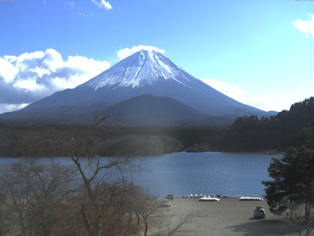 精進湖からの富士山