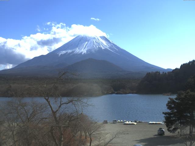 精進湖からの富士山