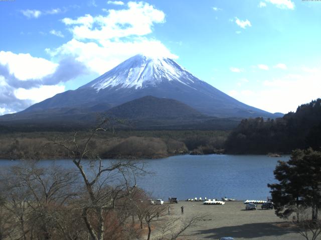 精進湖からの富士山