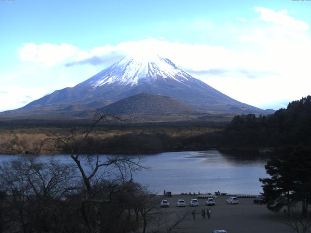 精進湖からの富士山