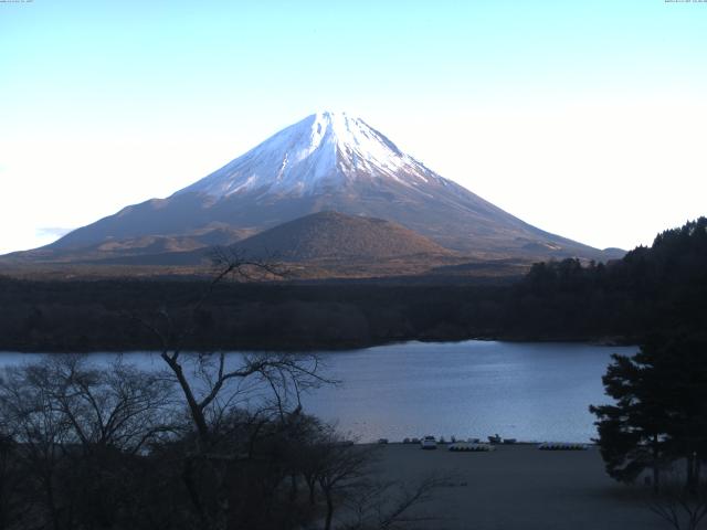 精進湖からの富士山