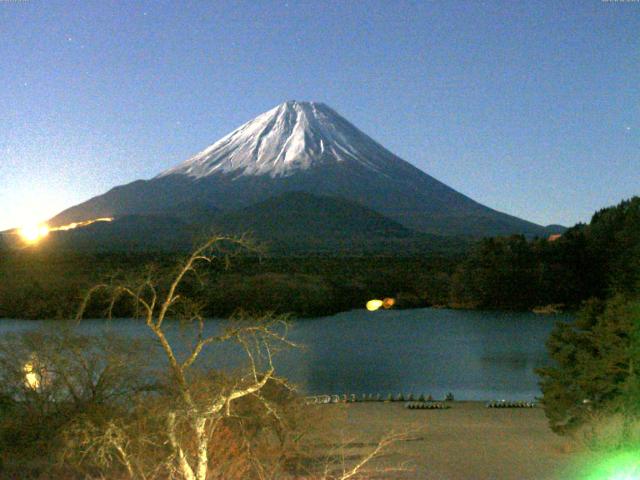 精進湖からの富士山