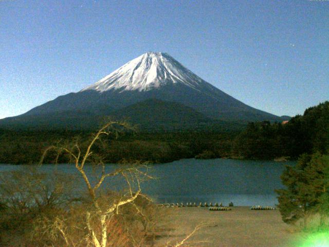 精進湖からの富士山