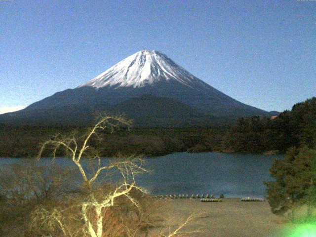 精進湖からの富士山