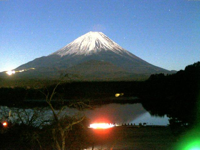 精進湖からの富士山