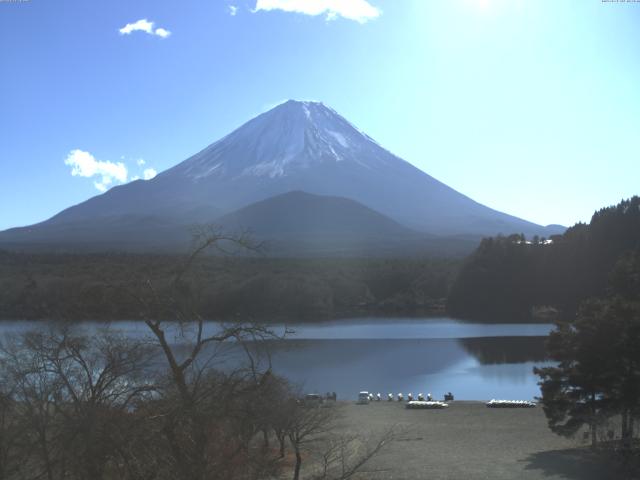 精進湖からの富士山