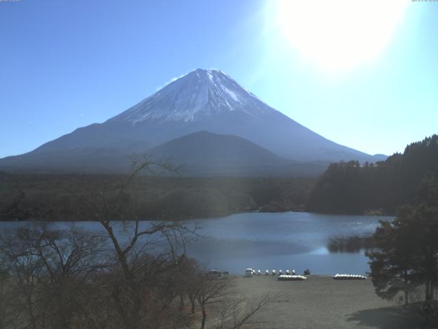 精進湖からの富士山