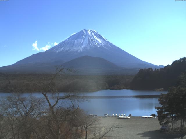 精進湖からの富士山