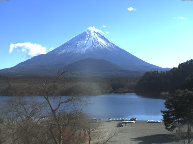 精進湖からの富士山