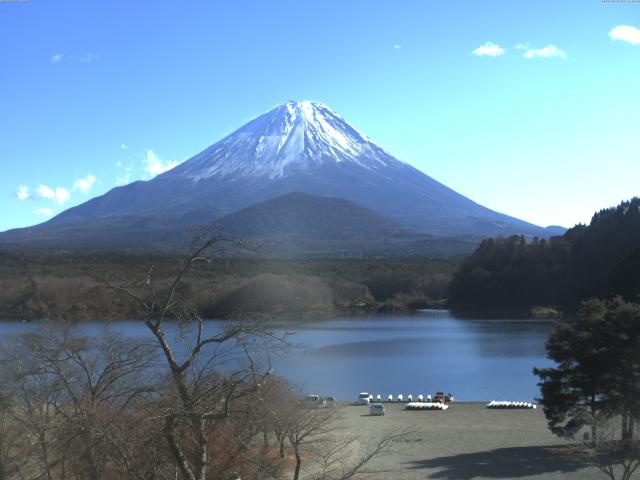 精進湖からの富士山