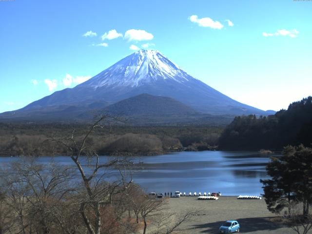 精進湖からの富士山