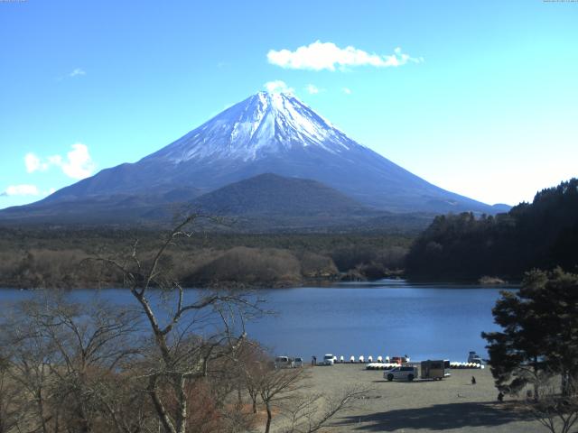 精進湖からの富士山