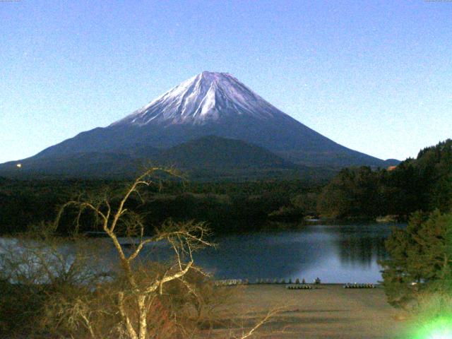 精進湖からの富士山