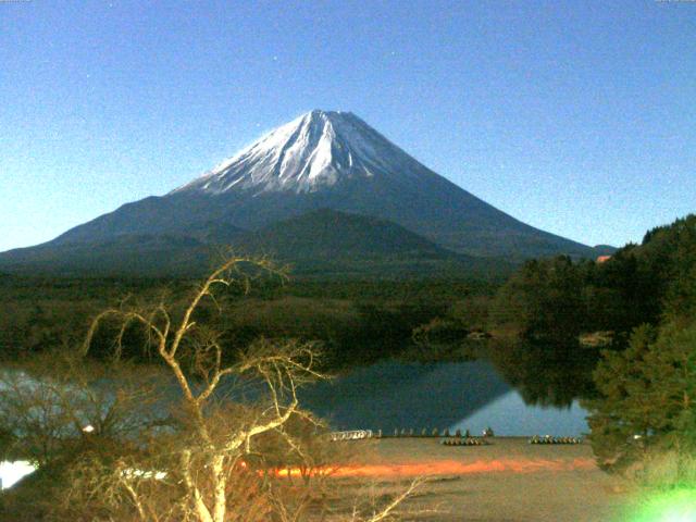 精進湖からの富士山