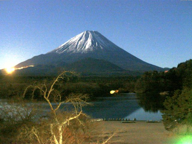 精進湖からの富士山