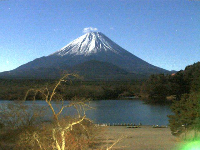 精進湖からの富士山