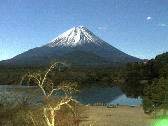 精進湖からの富士山