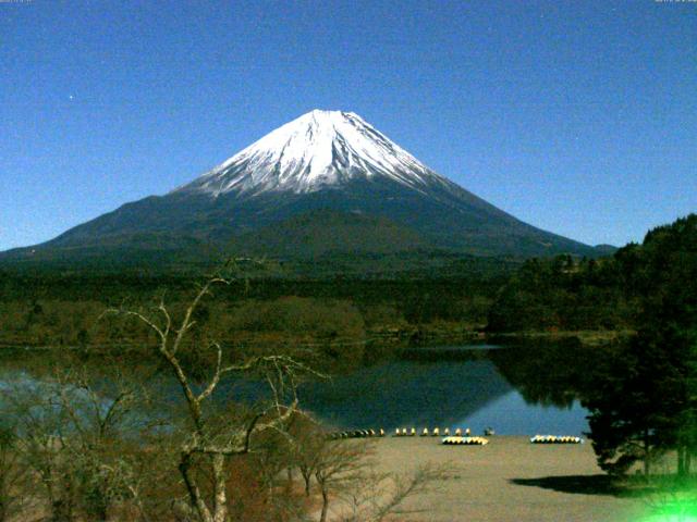 精進湖からの富士山