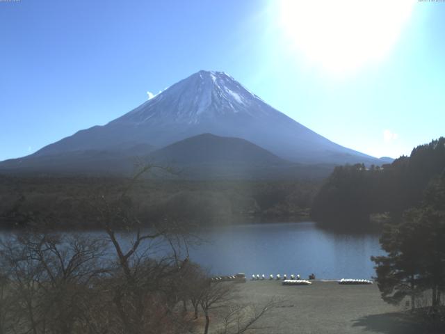 精進湖からの富士山