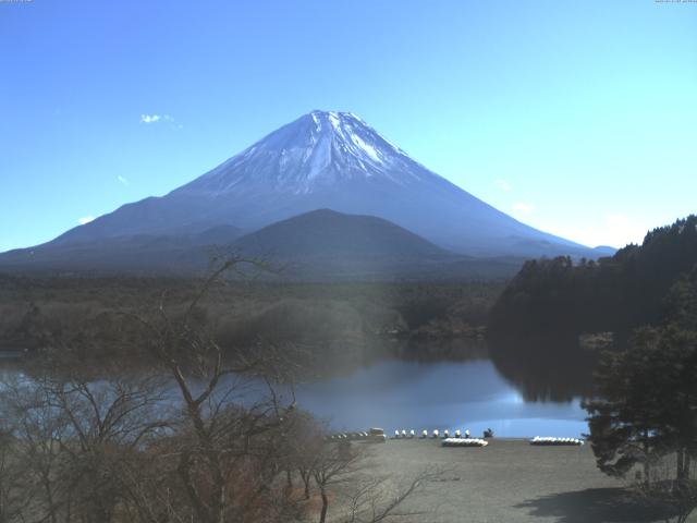 精進湖からの富士山