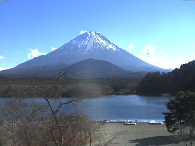 精進湖からの富士山