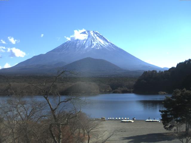 精進湖からの富士山