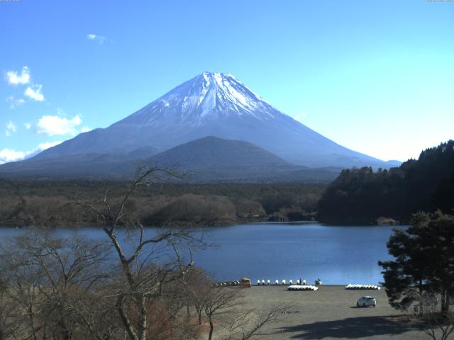 精進湖からの富士山