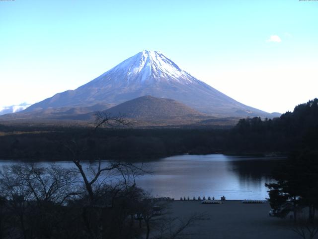 精進湖からの富士山