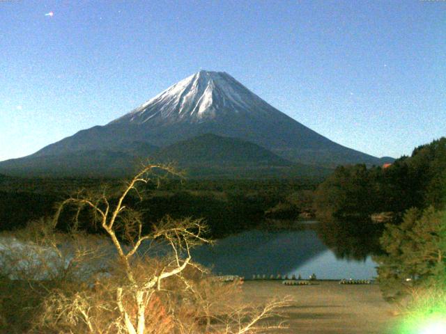 精進湖からの富士山