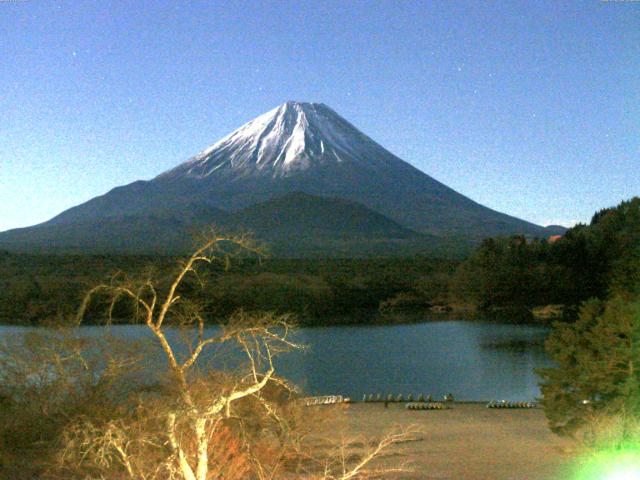 精進湖からの富士山