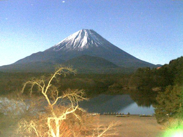 精進湖からの富士山