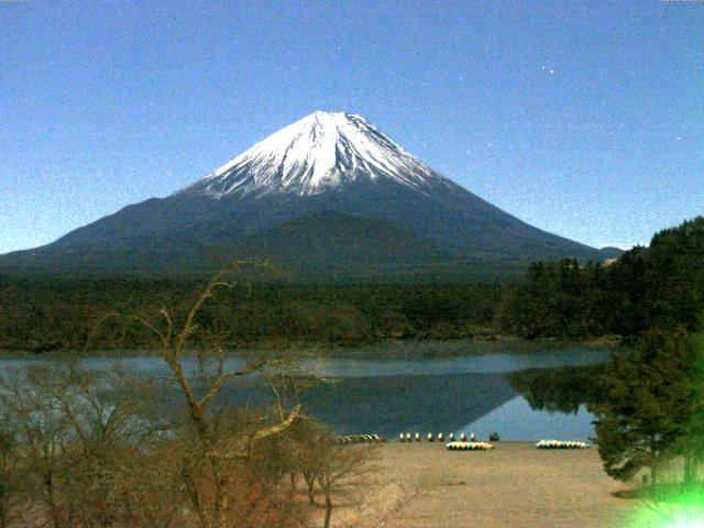 精進湖からの富士山