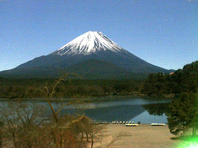 精進湖からの富士山